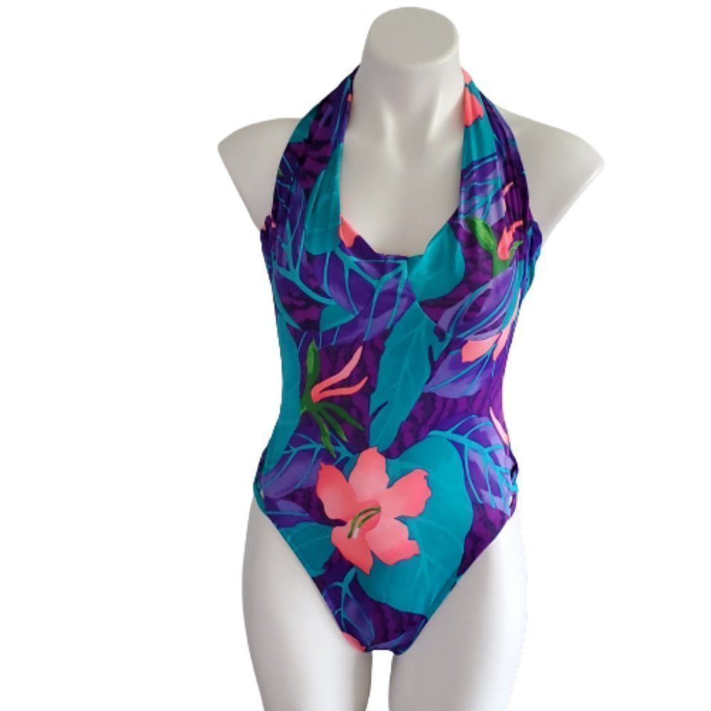 Vintage 80'S Hawian Floral high cut